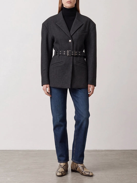 Quilted & Utility Jackets Solid colour  Black - Ganni Women | PLP | VIETTI Online Store | 2
