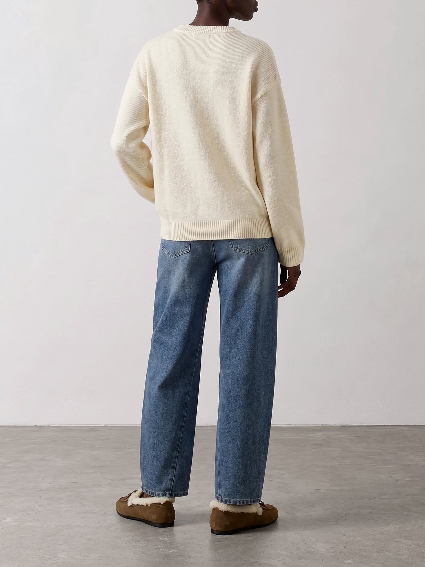 Crewneck sweaters Logo  White - Ganni Women | PDP | VIETTI Online Store | Zoom-Modal_3
