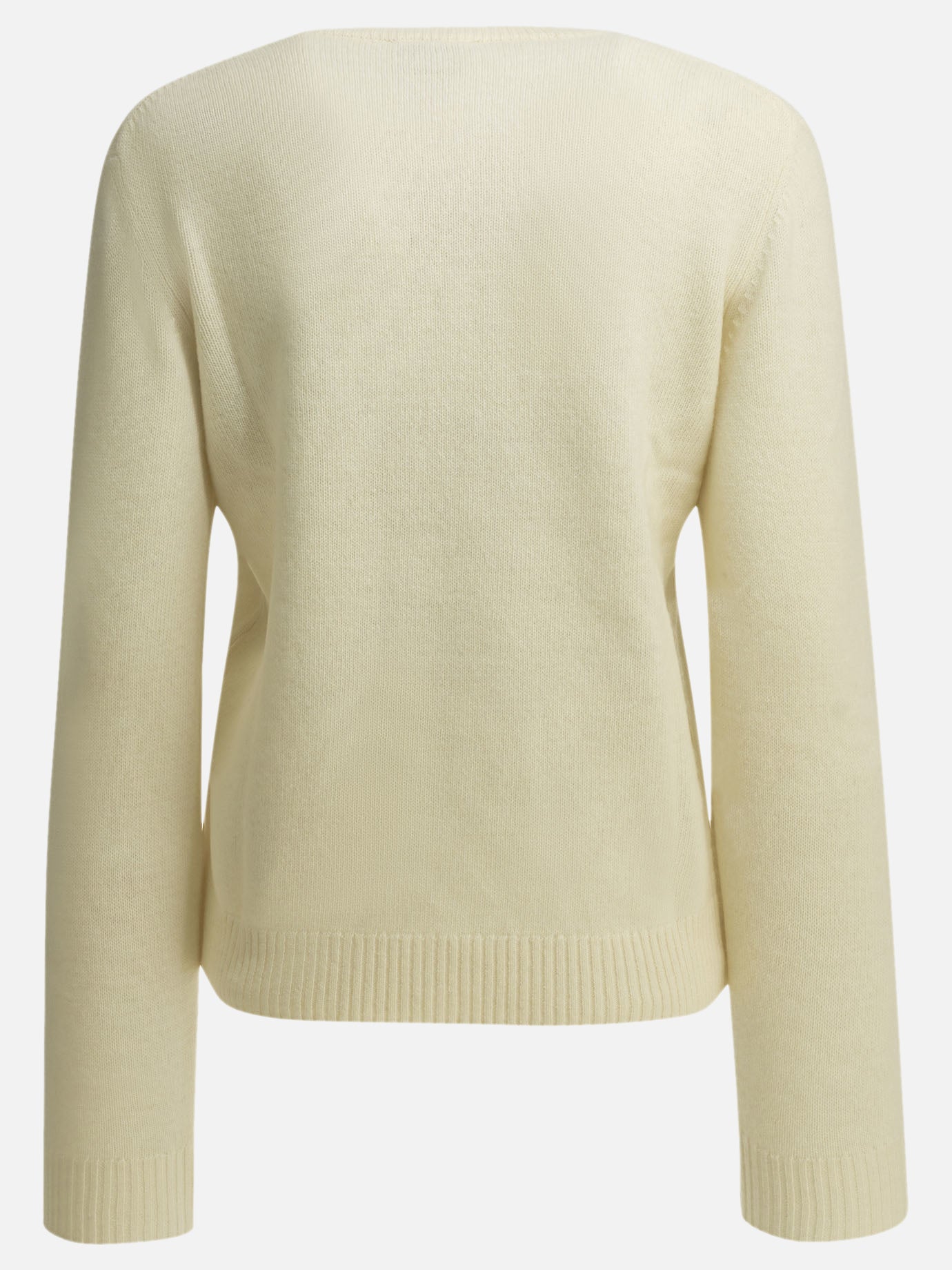 Crewneck sweaters Textured knit  White - Ganni Women | PDP | VIETTI Online Store | thumbnail_4