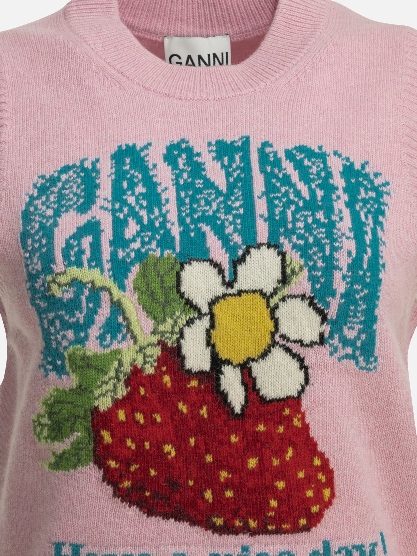 Gilet Logo  Rosa - Ganni Donna | PDP | VIETTI Online Store | Zoom-Modal_3
