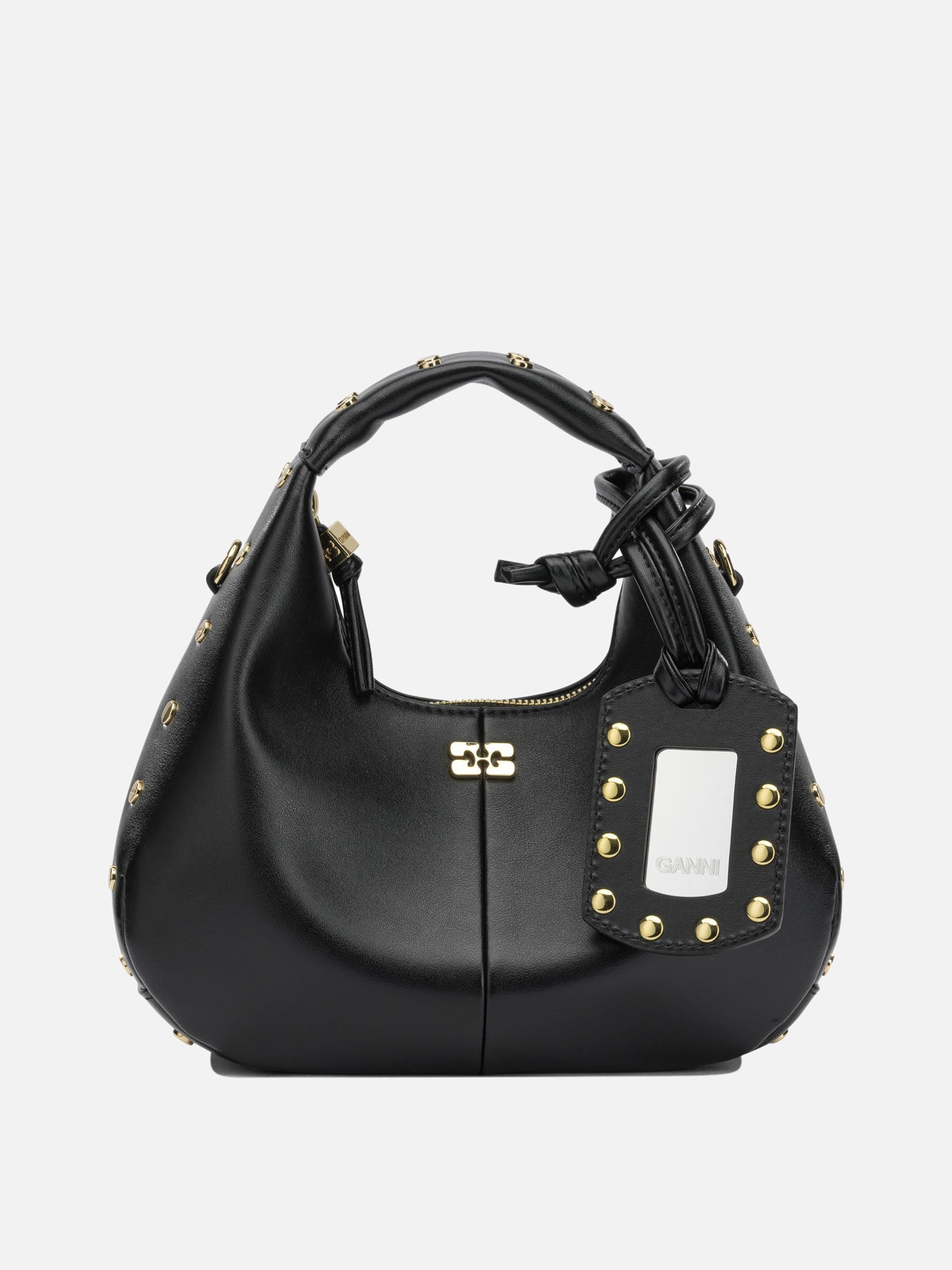 Small bags 51% recycled leather 30% polyester 19% polyurethane  Black - Ganni Women | PDP | VIETTI Online Store | thumbnail