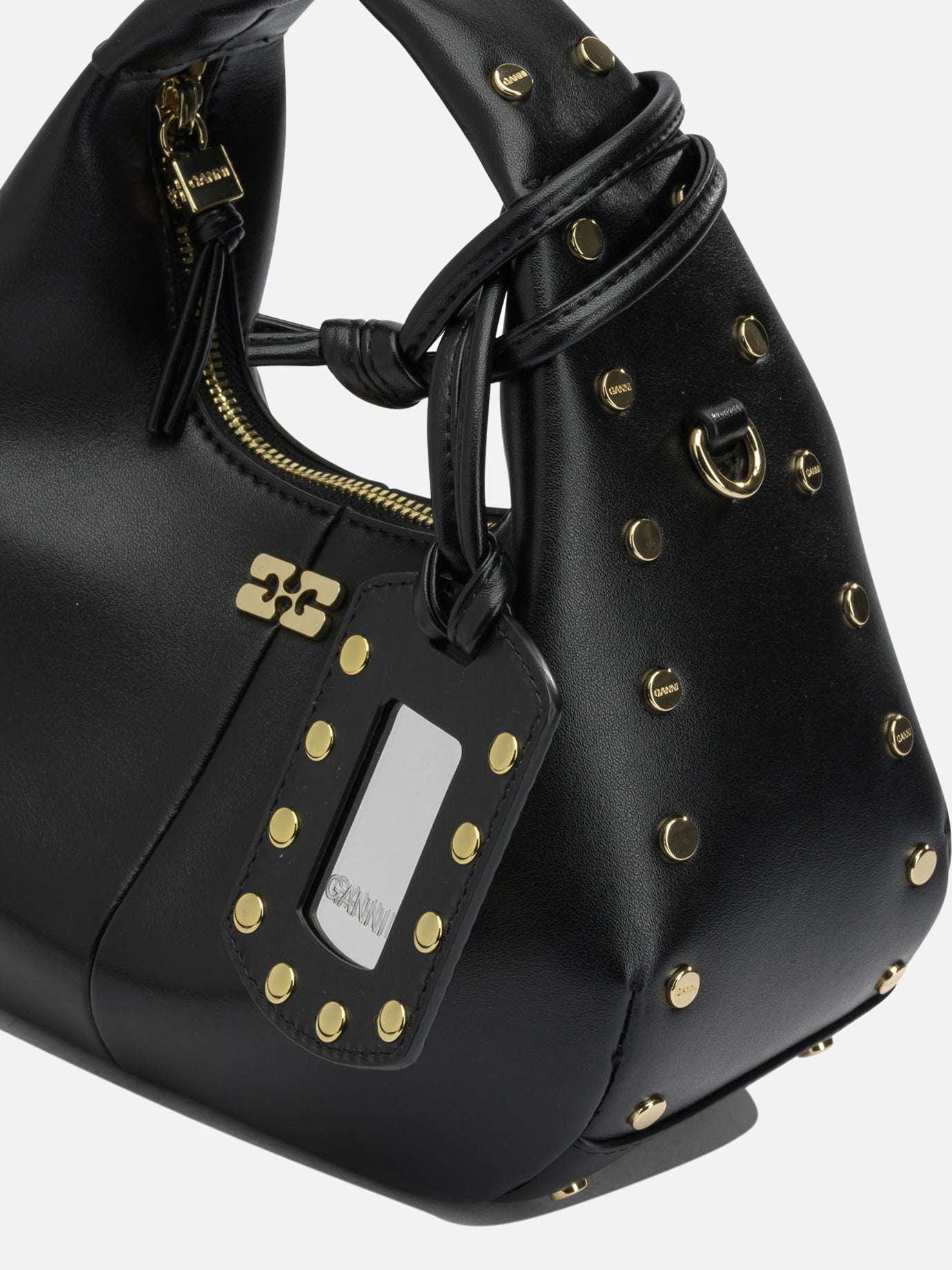 Small bags 51% recycled leather 30% polyester 19% polyurethane  Black - Ganni Women | PDP | VIETTI Online Store | Zoom-Modal_4
