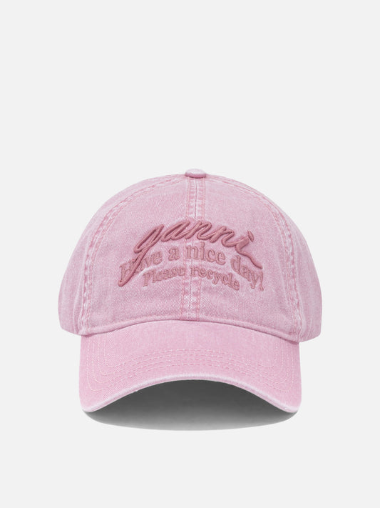 Baseball caps Logo  Pink - Ganni Women | PDP | VIETTI Online Store 
