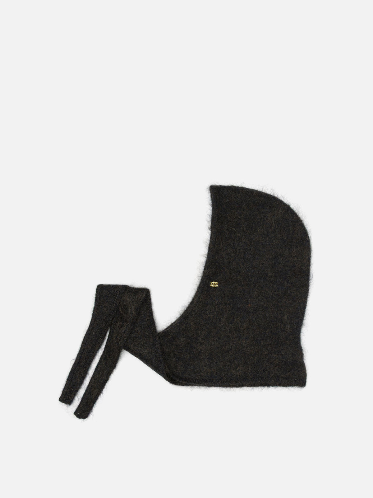 Ganni Mohair balaclava Brown

