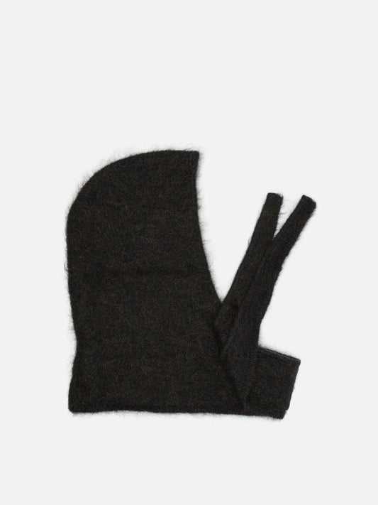 Ganni Mohair balaclava Brown

