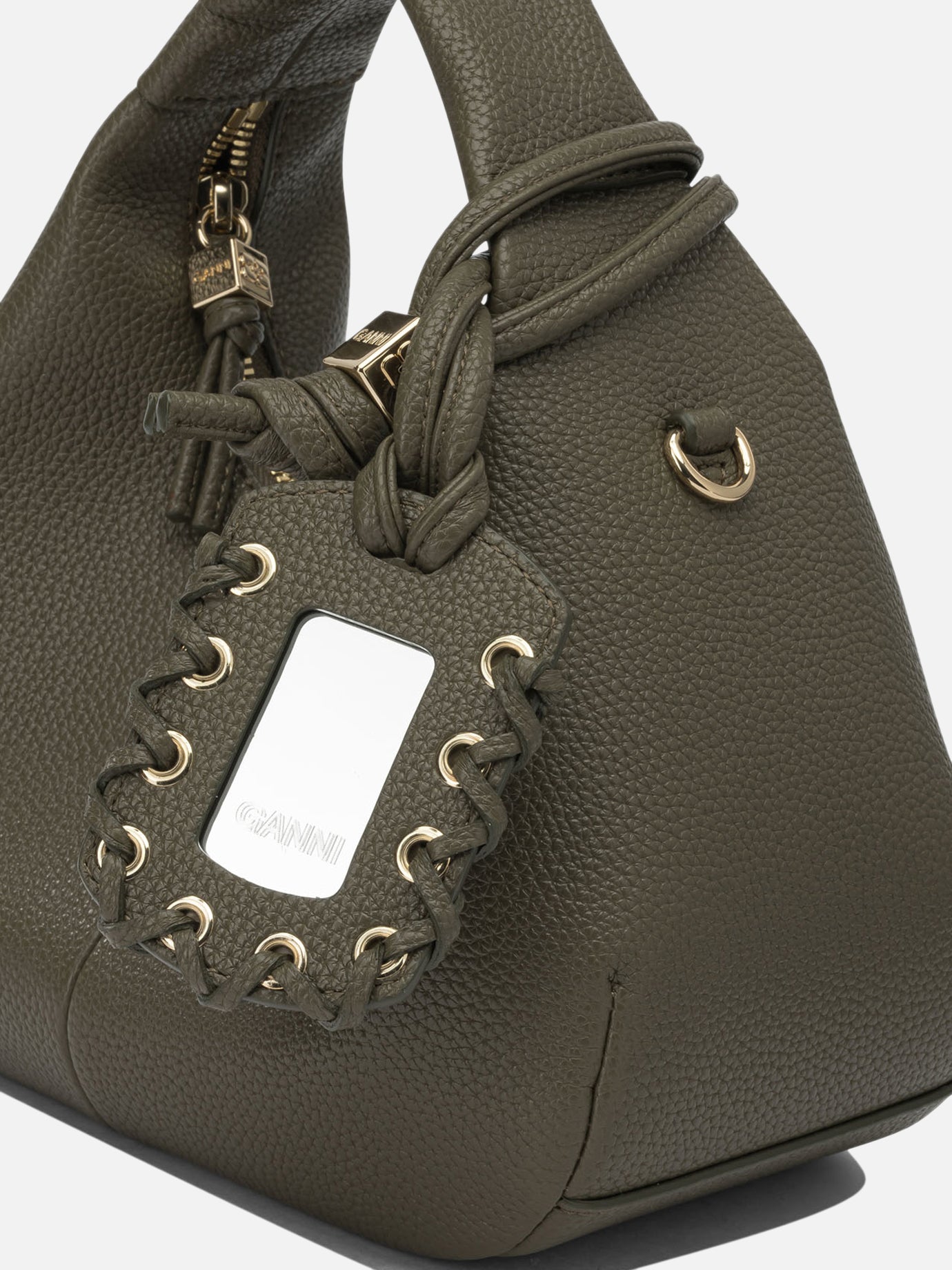 Small bags 52% recycled polyester 48% polyurethane  Green - Ganni Women | PDP | VIETTI Online Store | Zoom-Modal_4
