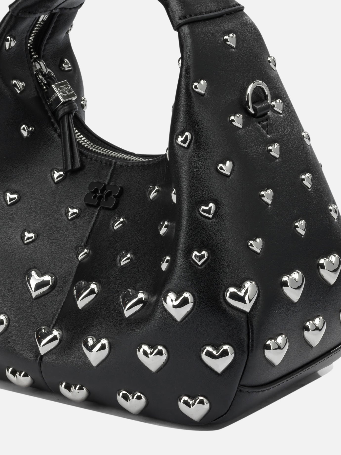 Small bags 51% recycled leather 30% polyester 19% polyurethane  Black - Ganni Women | PDP | VIETTI Online Store | thumbnail_4