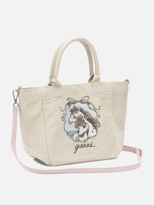 Medium bags 100% recycled cotton  White - Ganni Women | PDP | VIETTI Online Store | 2
