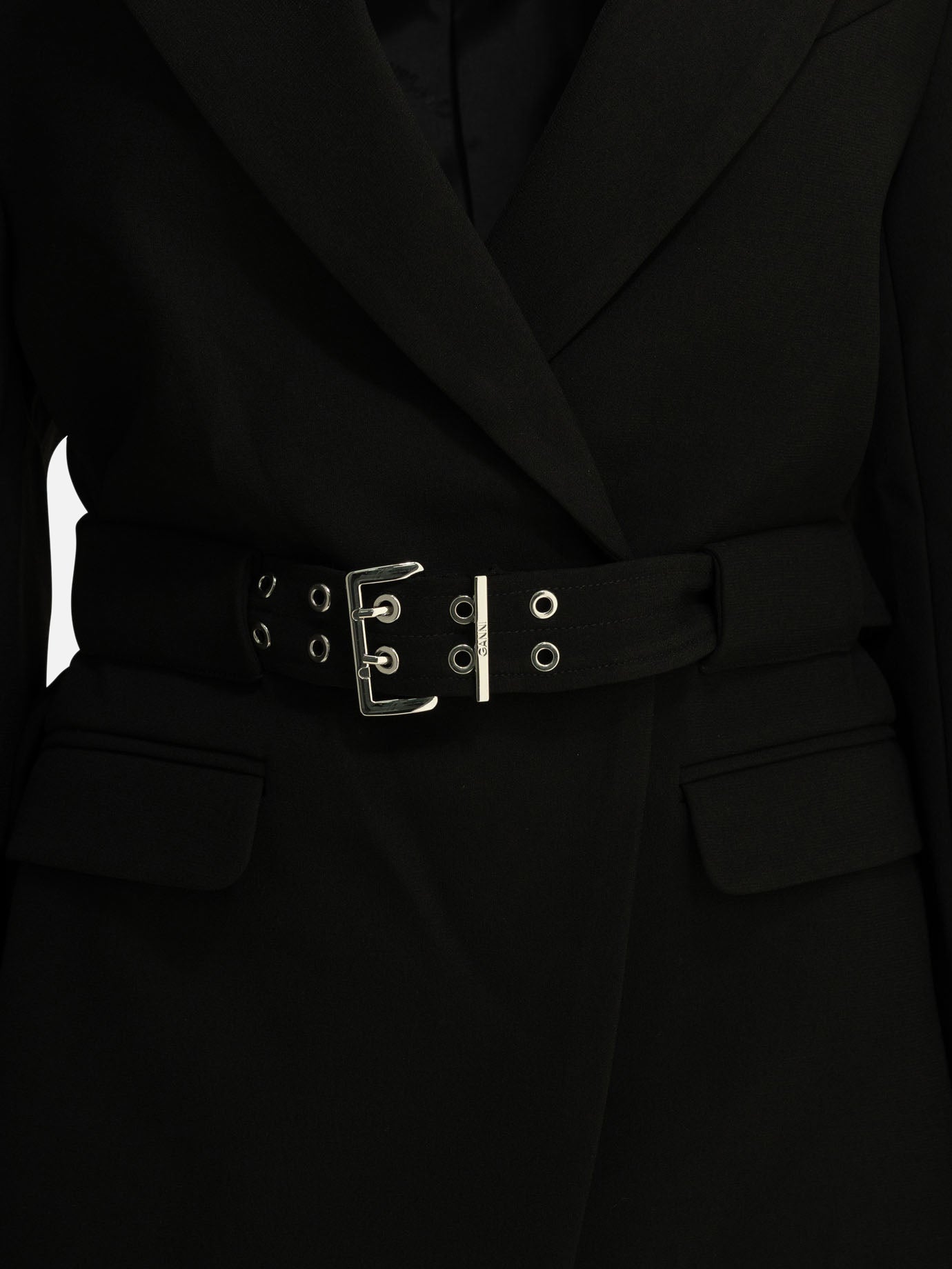 Blazers Solid colour  Black - Ganni Women | PDP | VIETTI Online Store | Zoom-Modal_3
