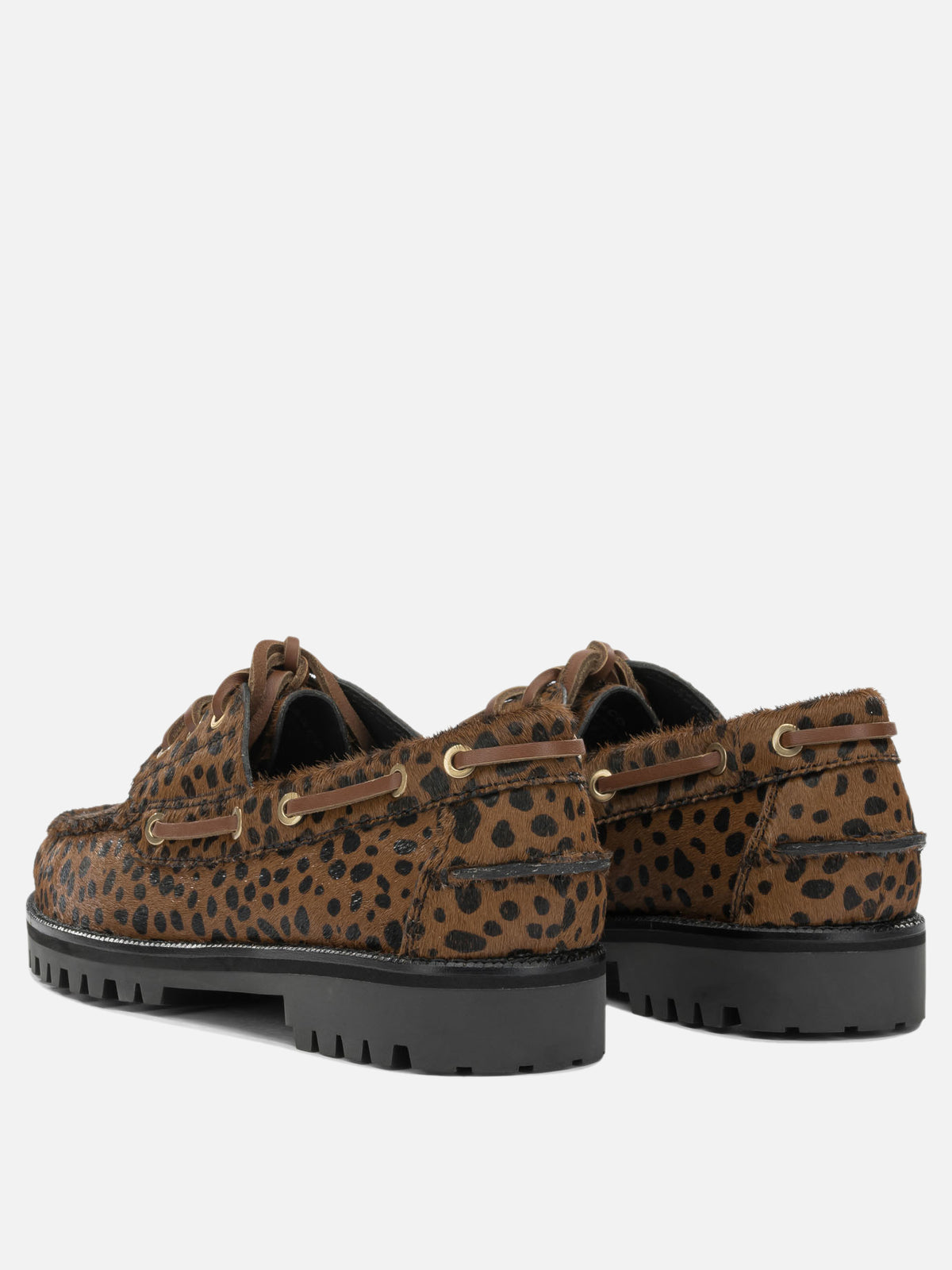 G.H. Bass & Co. "Mallorie Camp" Lace-Up Loafers Brown

