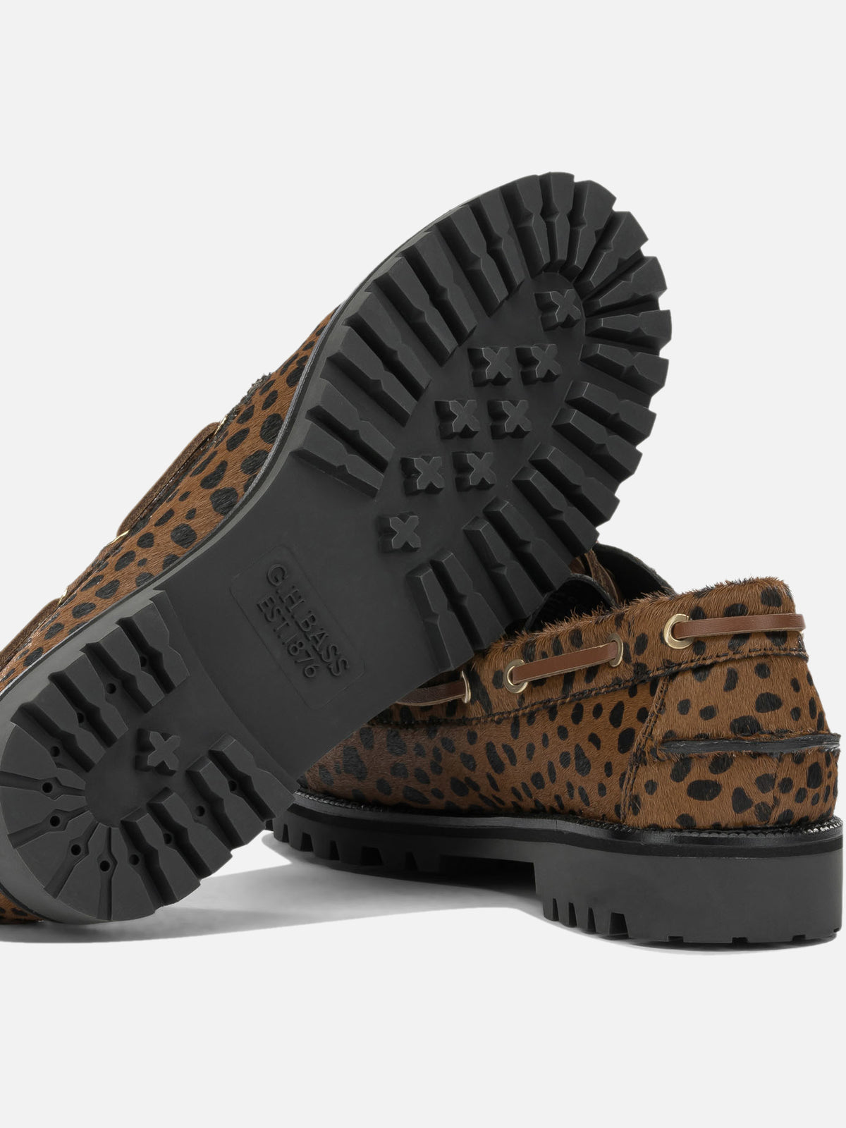 G.H. Bass & Co. "Mallorie Camp" Lace-Up Loafers Brown

