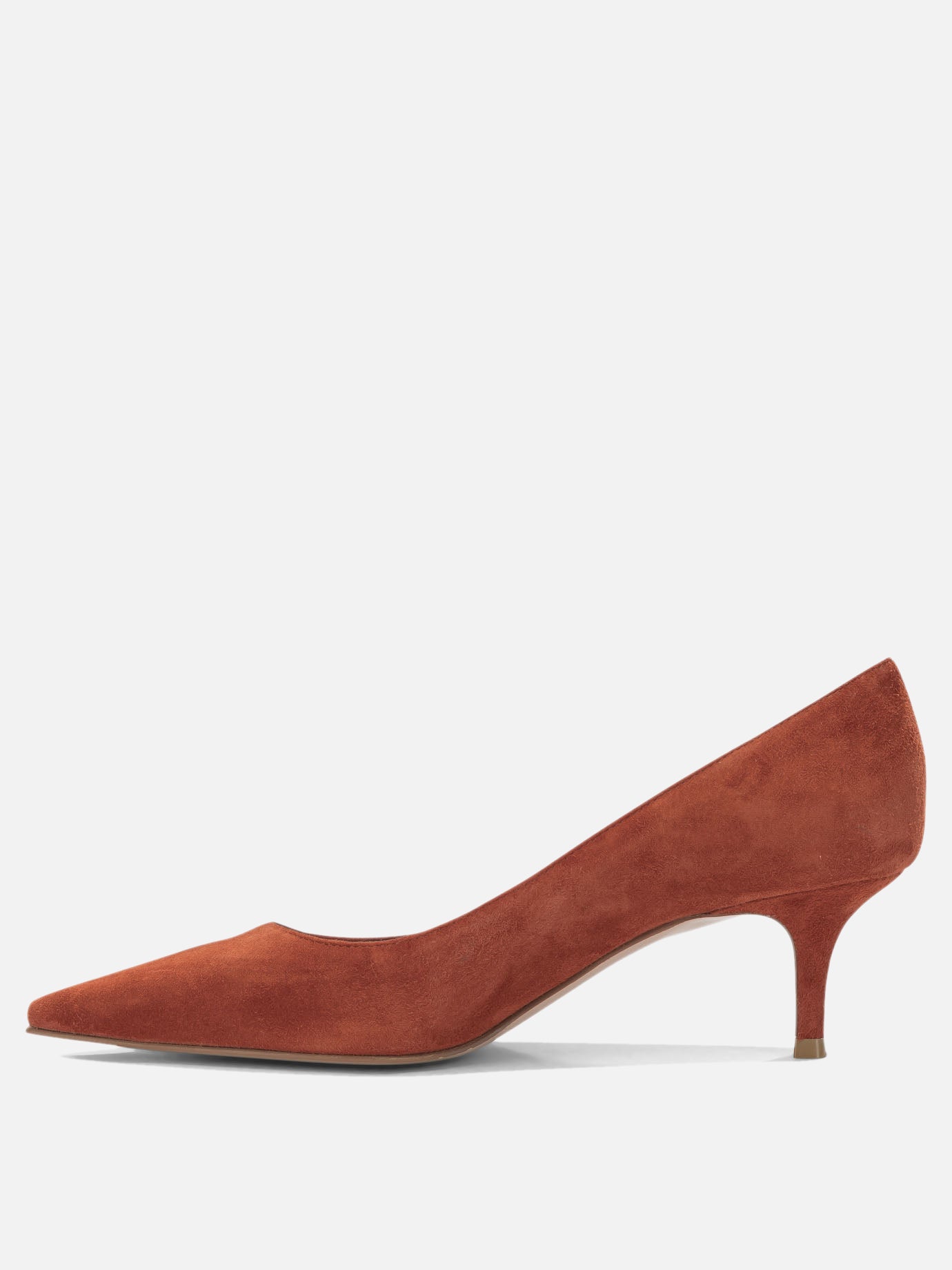 Décolleté 100% suede leather - 100% calf leather  Arancione - Gianvito Rossi Donna | PDP | VIETTI Online Store | thumbnail_3