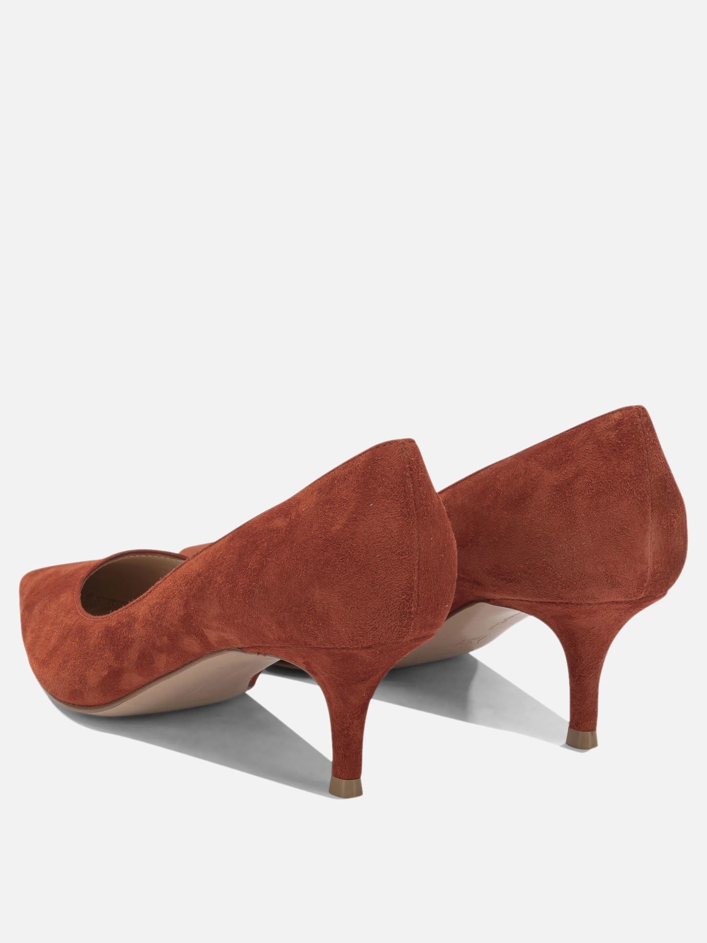 Décolleté 100% suede leather - 100% calf leather  Arancione - Gianvito Rossi Donna | PDP | VIETTI Online Store | thumbnail_4