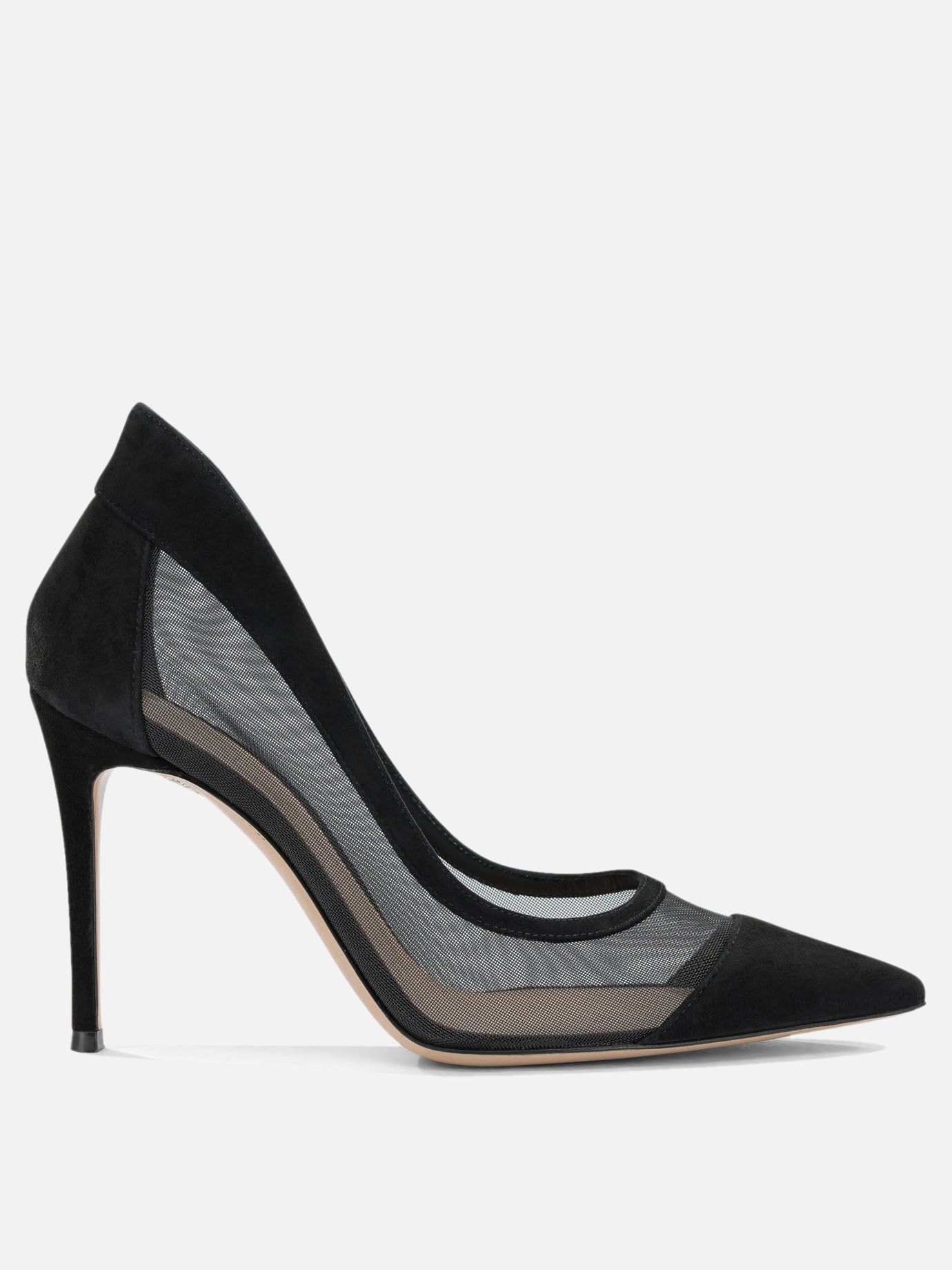 Pumps 80% fabric 20% suede- 100% calf leather  Black - Gianvito Rossi Women | PDP | VIETTI Online Store | Zoom-Modal
