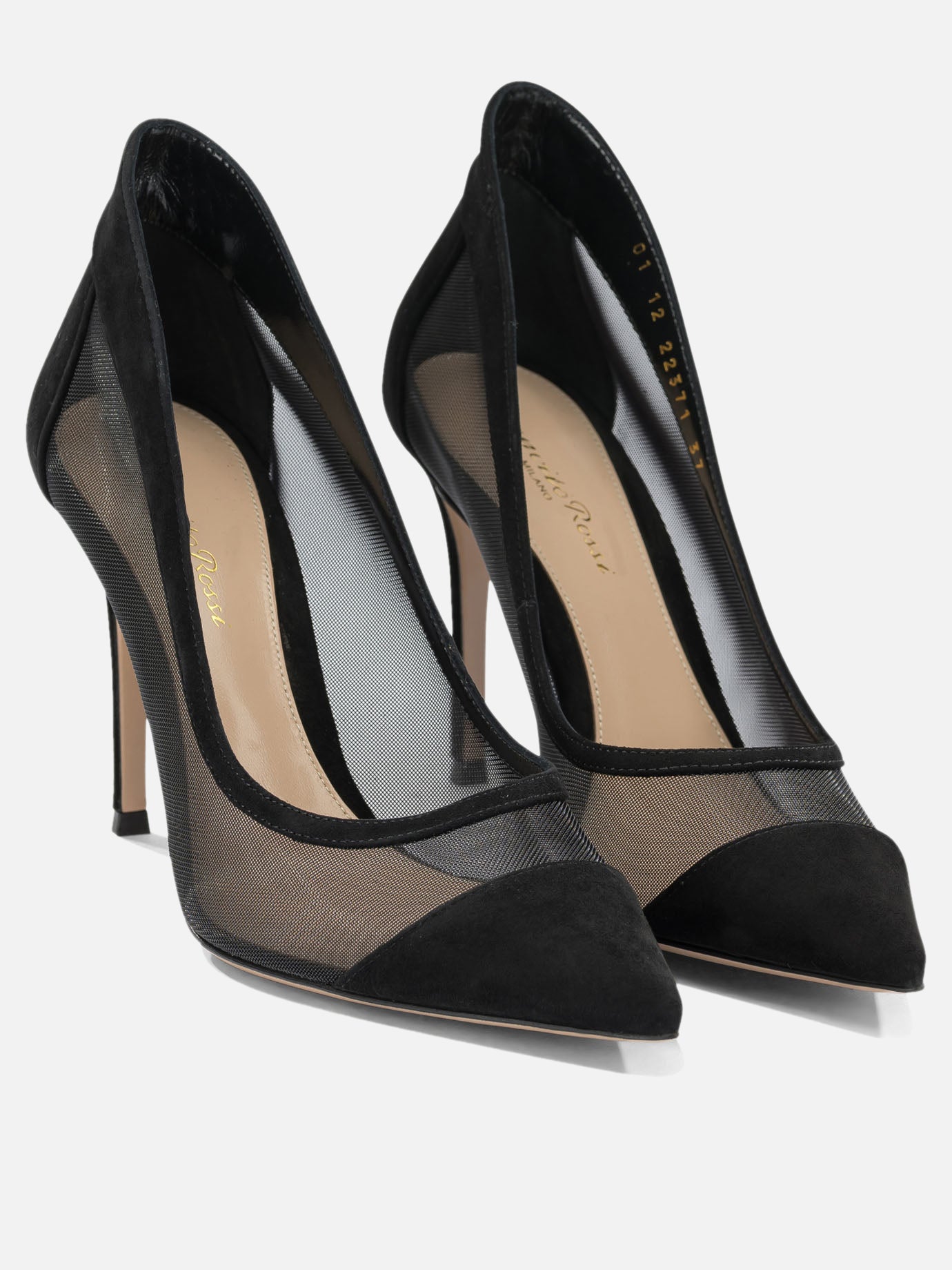 Pumps 80% fabric 20% suede- 100% calf leather  Black - Gianvito Rossi Women | PDP | VIETTI Online Store | Zoom-Modal_2
