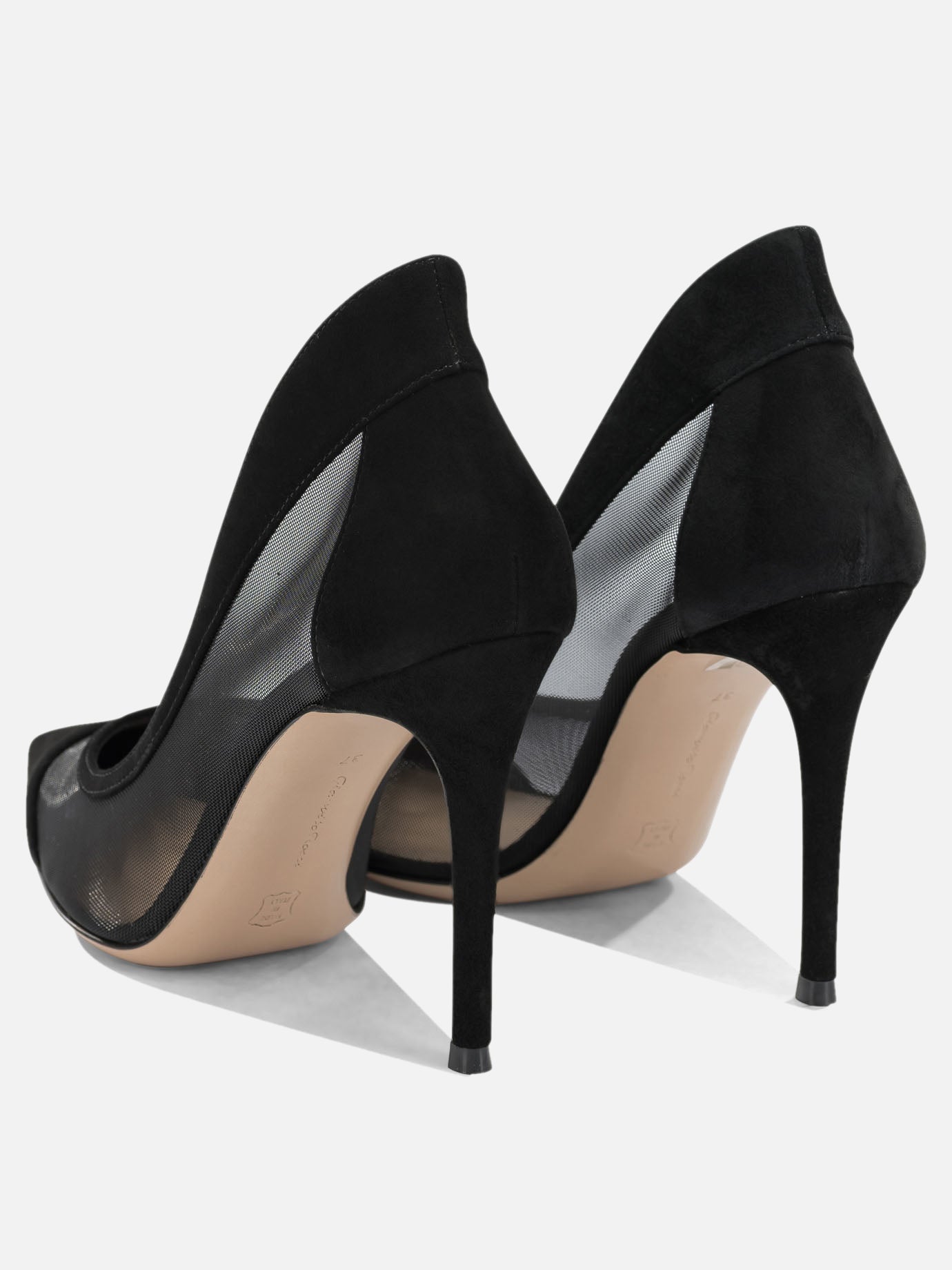 Pumps 80% fabric 20% suede- 100% calf leather  Black - Gianvito Rossi Women | PDP | VIETTI Online Store | Zoom-Modal_4
