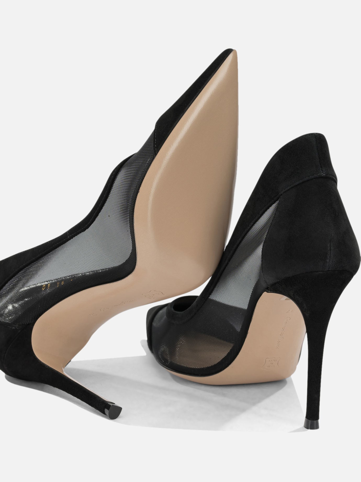 Pumps 80% fabric 20% suede- 100% calf leather  Black - Gianvito Rossi Women | PDP | VIETTI Online Store | Zoom-Modal_5
