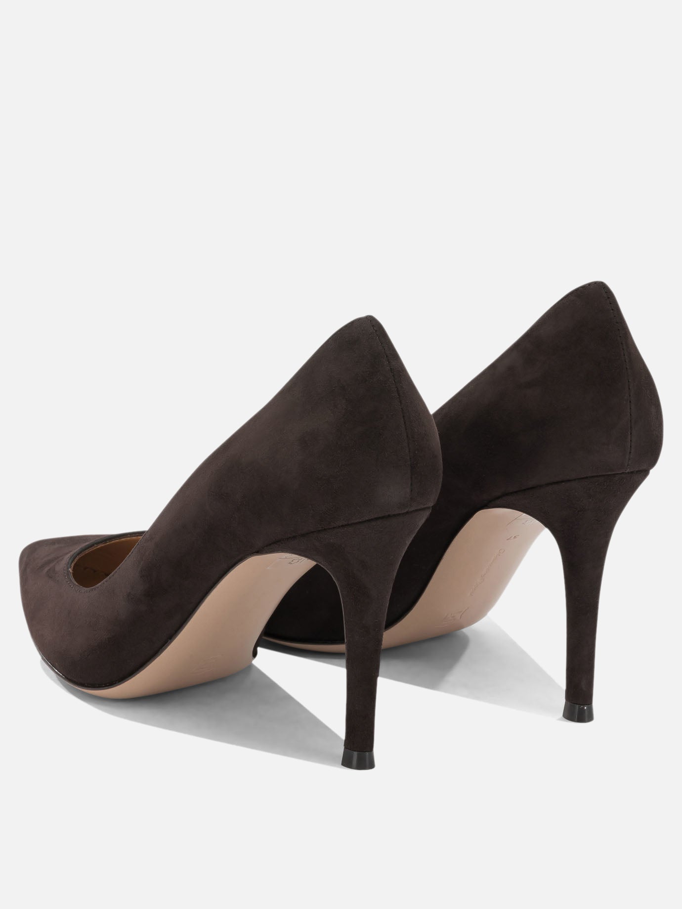 Pumps 100% suede leather - 100% calf leather  Brown - Gianvito Rossi Women | PDP | VIETTI Online Store | thumbnail_4