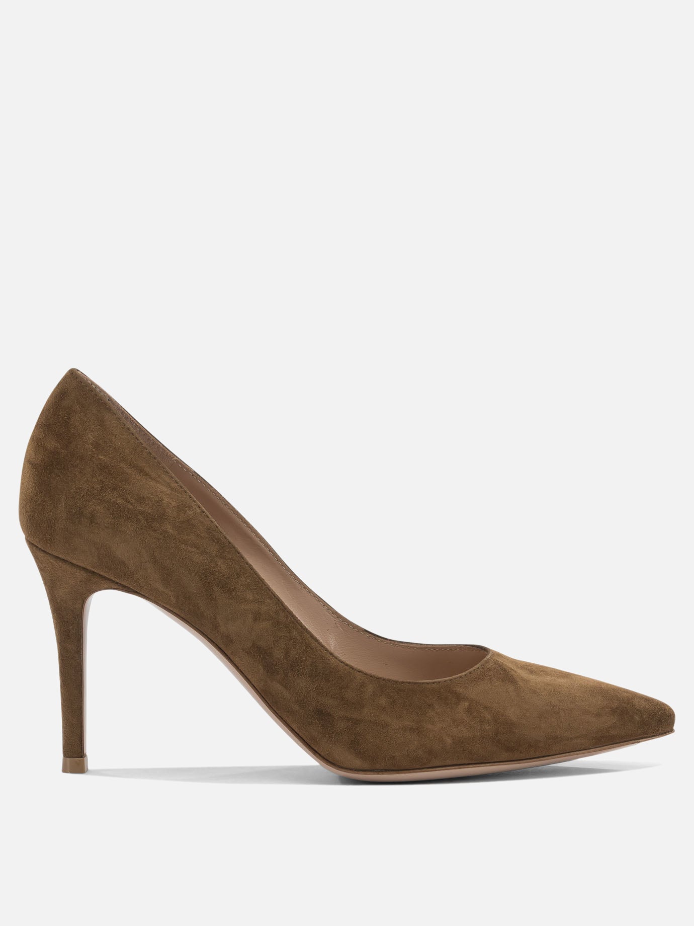 Pumps 100% suede leather - 100% calf leather  Brown - Gianvito Rossi Women | PDP | VIETTI Online Store | Zoom-Modal
