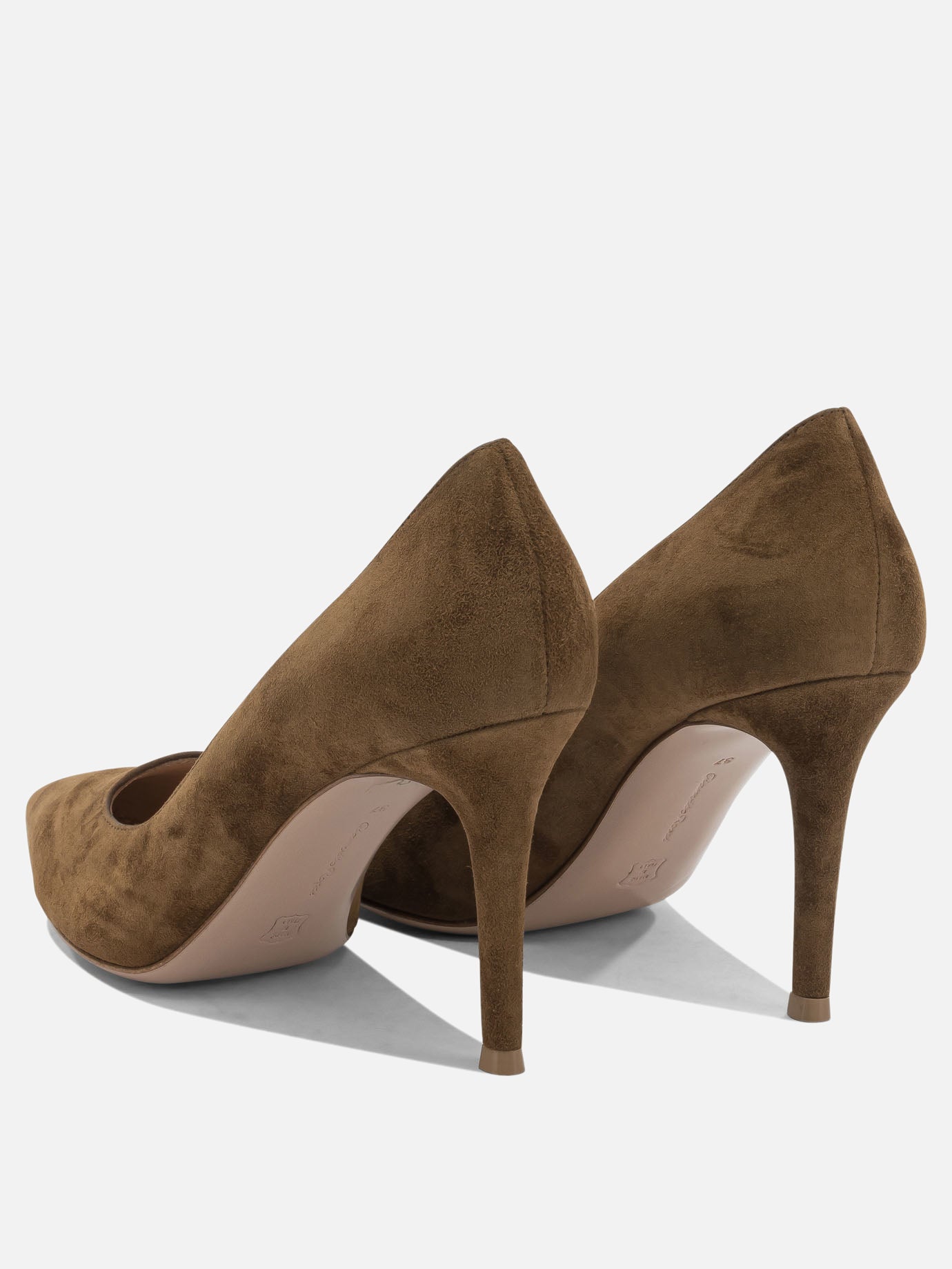 Pumps 100% suede leather - 100% calf leather  Brown - Gianvito Rossi Women | PDP | VIETTI Online Store | thumbnail_4