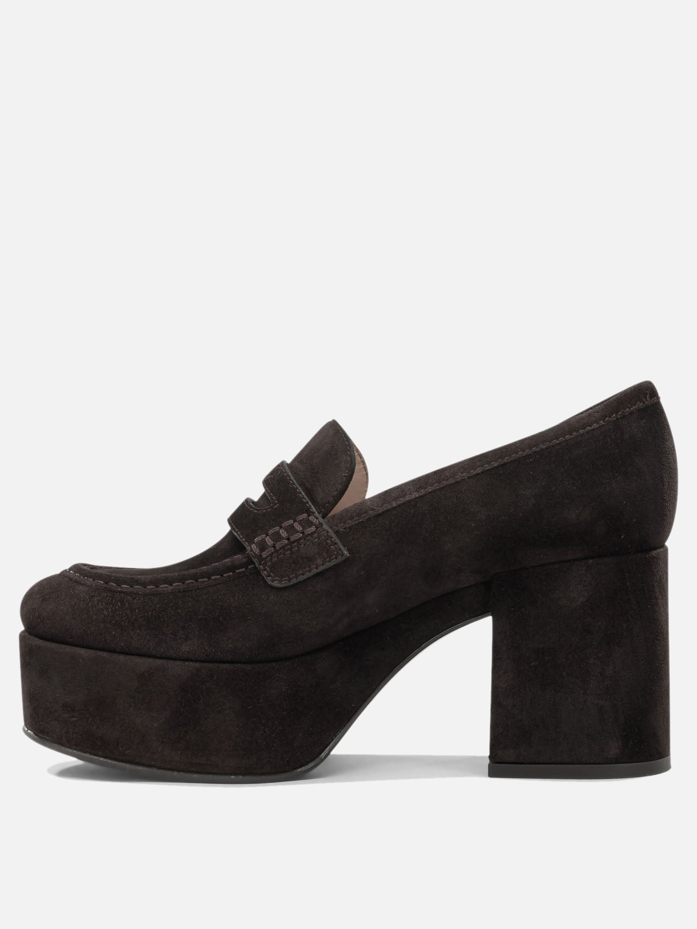 Loafers 100% suede leather - 100% rubber  Brown - Gianvito Rossi Women | PDP | VIETTI Online Store | Zoom-Modal_3
