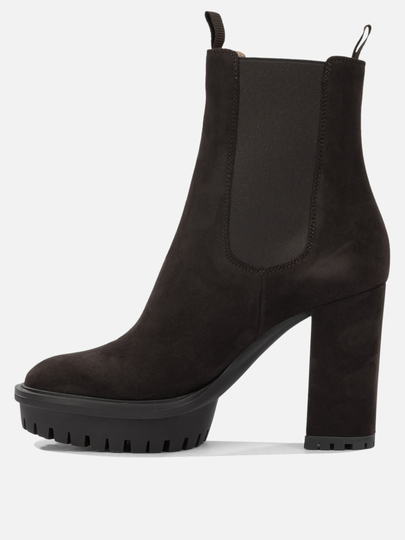 Pull-on boots 100% suede leather - 100% rubber  Brown - Gianvito Rossi Women | PDP | VIETTI Online Store | Zoom-Modal_3
