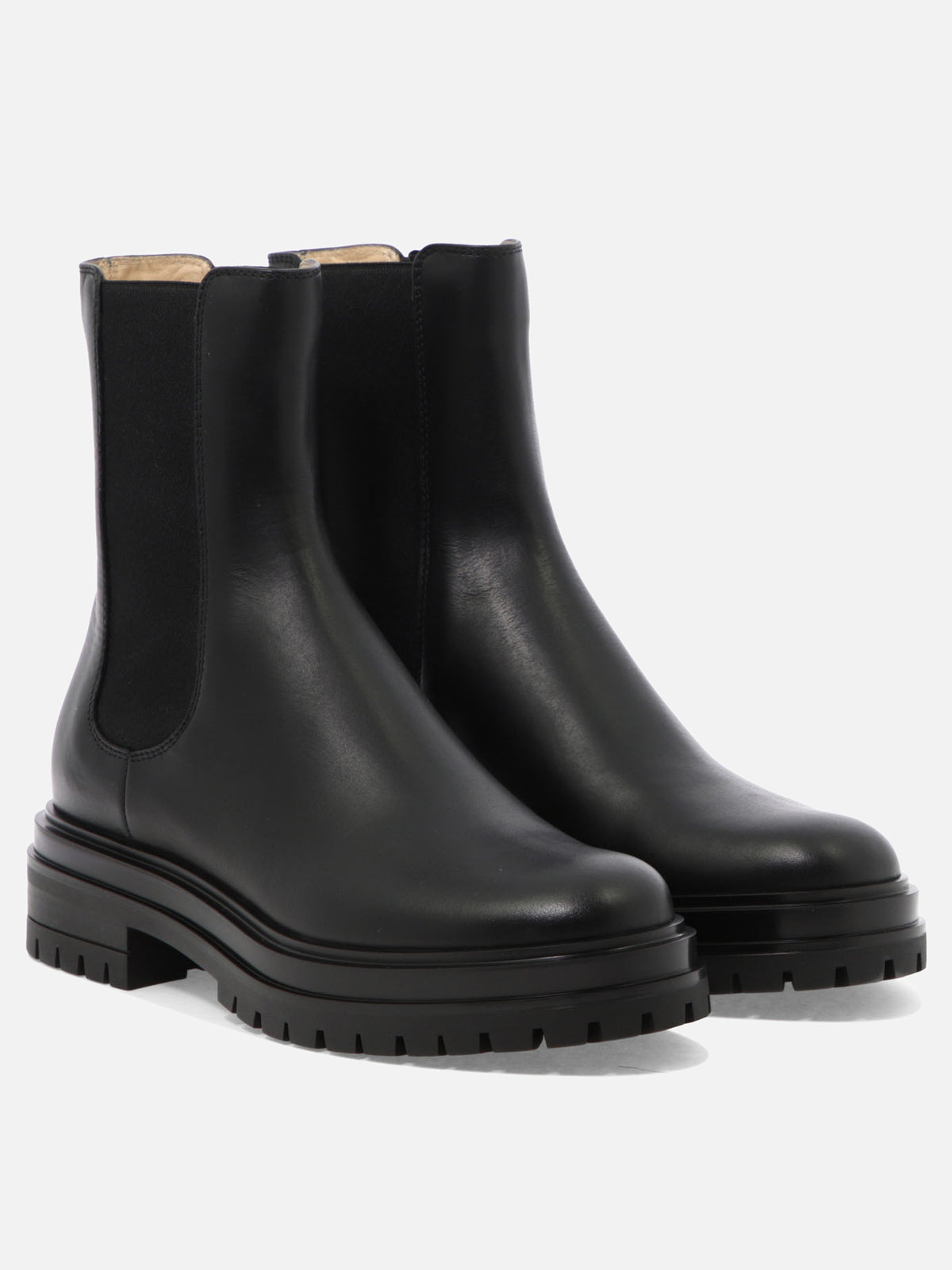 Gianvito Rossi "Chester" Chelsea Boots Black

