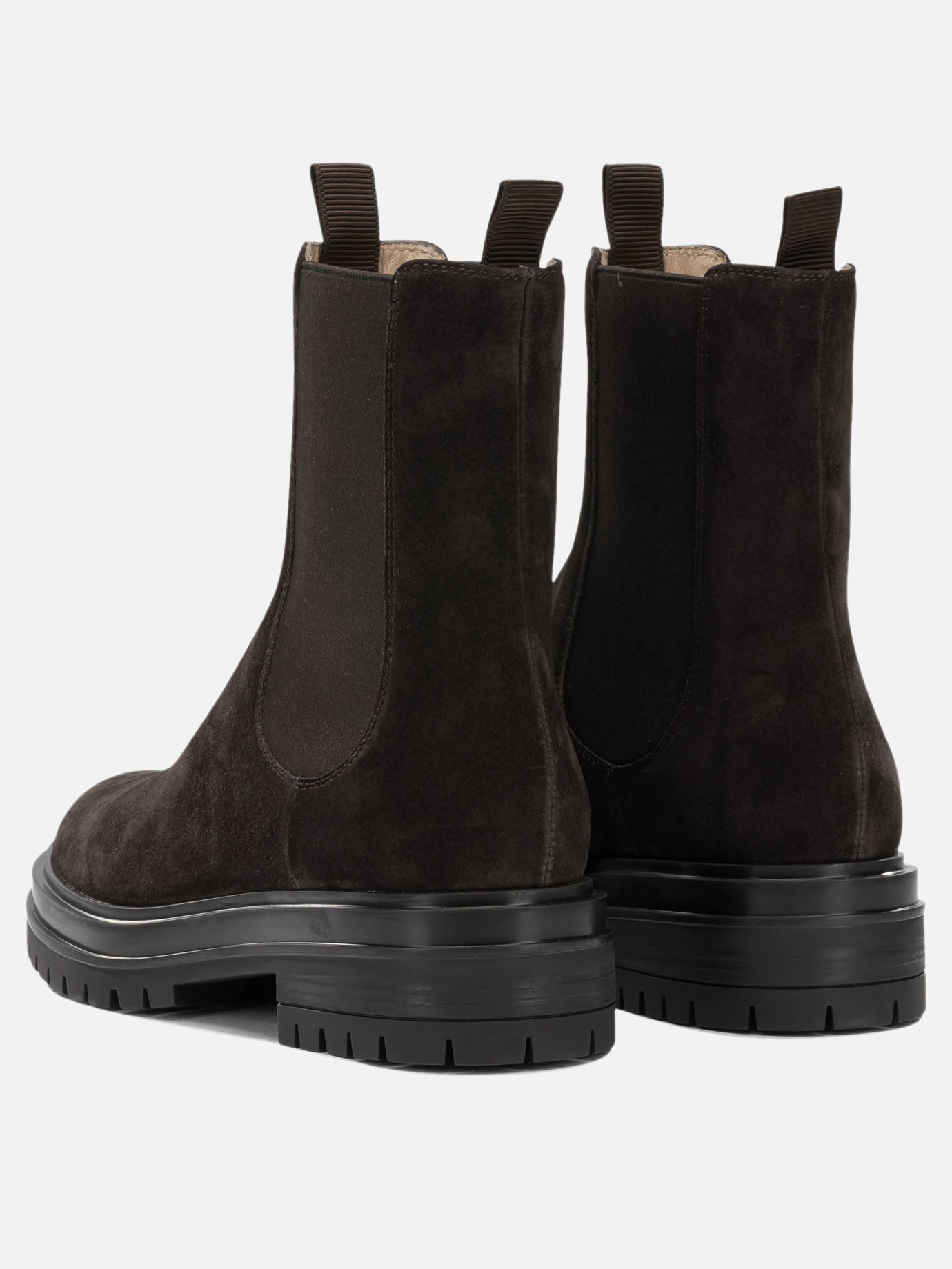 Stivaletti pull-on 100% suede leather - 100% rubber  Marrone - Gianvito Rossi Donna | PDP | VIETTI Online Store | Zoom-Modal_4
