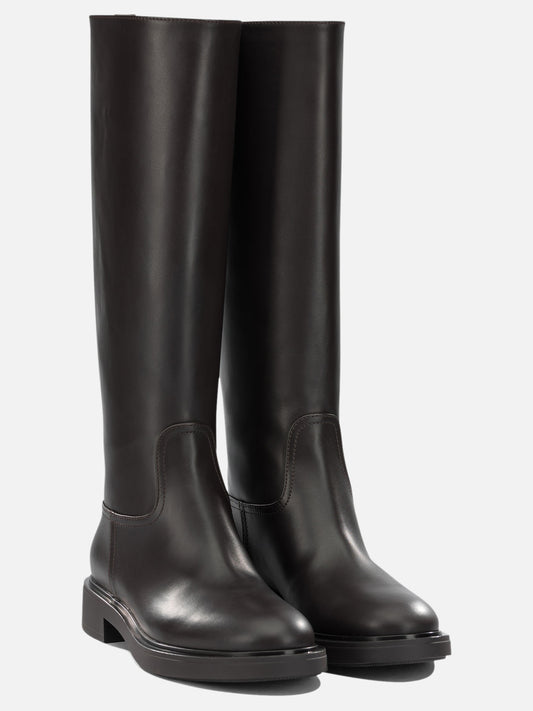 Knee-high 100% calf leather - 100% rubber  Brown - Gianvito Rossi Women | PDP | VIETTI Online Store | 2
