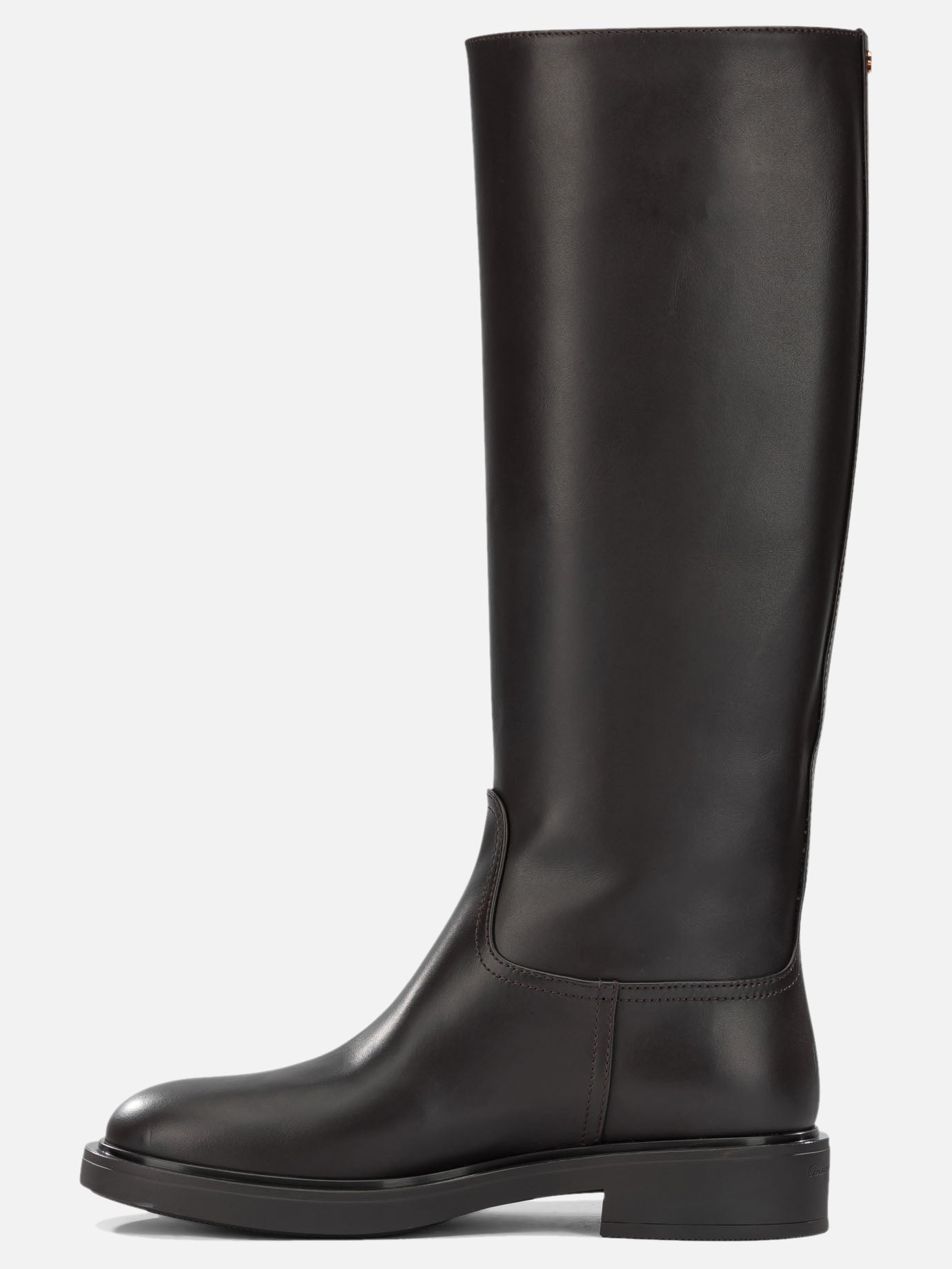 Knee-high 100% calf leather - 100% rubber  Brown - Gianvito Rossi Women | PDP | VIETTI Online Store | thumbnail_3