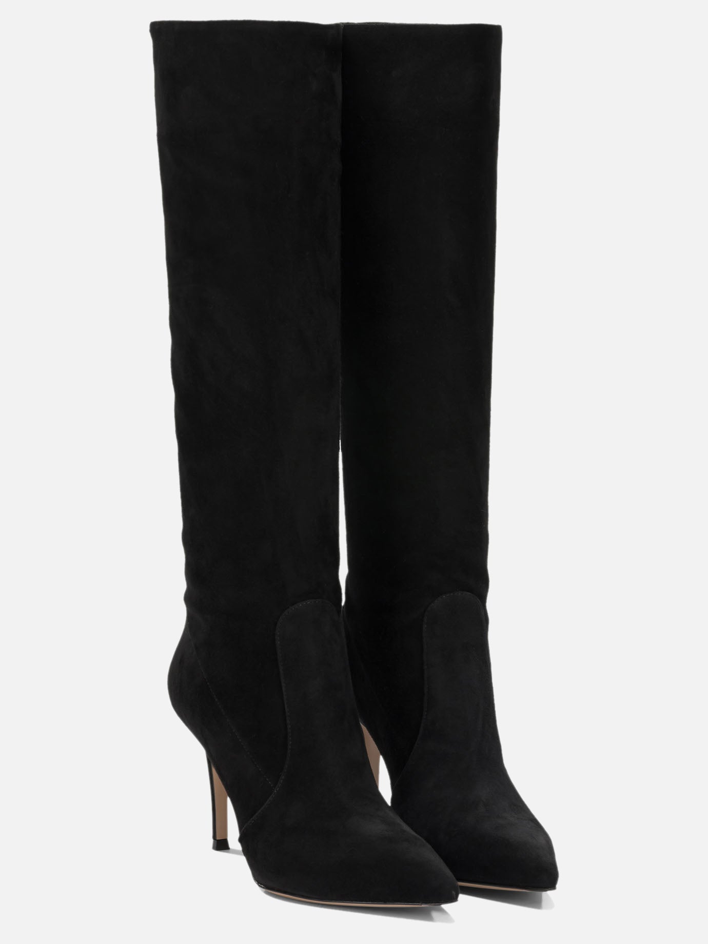 Knee-high 100% suede leather - 100% calf leather  Black - Gianvito Rossi Women | PDP | VIETTI Online Store | Zoom-Modal_2
