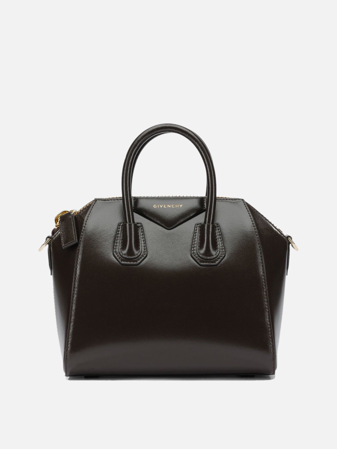 Borse piccole 100% calf leather - Lining: 90% cotton 10% polyester - Other fabric: 100% zamac  Marrone - Givenchy Donna | PDP | VIETTI Online Store | Zoom-Modal
