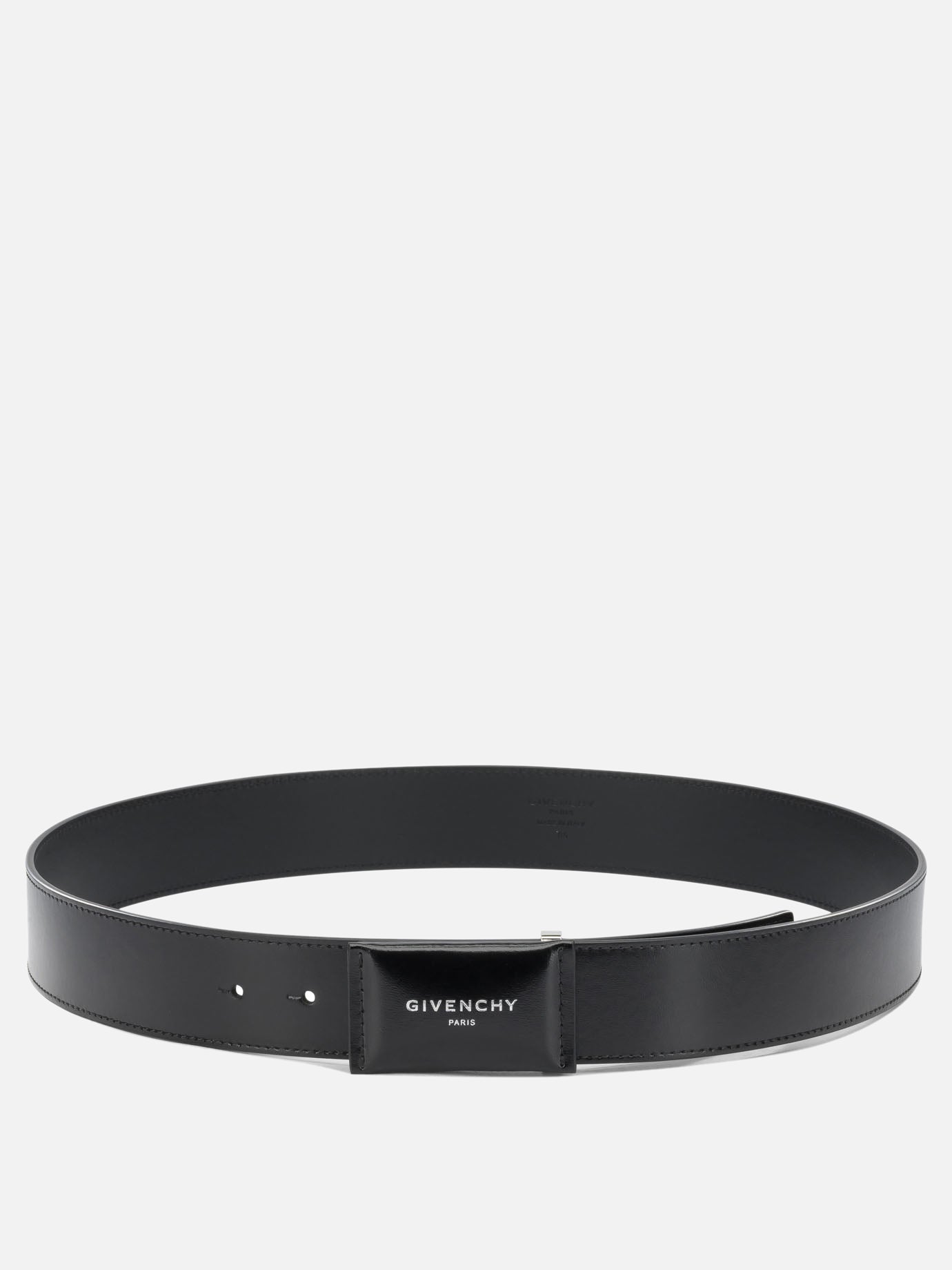 Leather belts 100% calf leather - Lining: 100% calf leather - Other fabric: 100% brass  Black - Givenchy Men | PDP | VIETTI Online Store | thumbnail