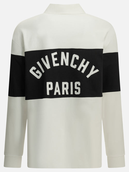 Givenchy "Givenchy" Polo Shirt with buttons White

