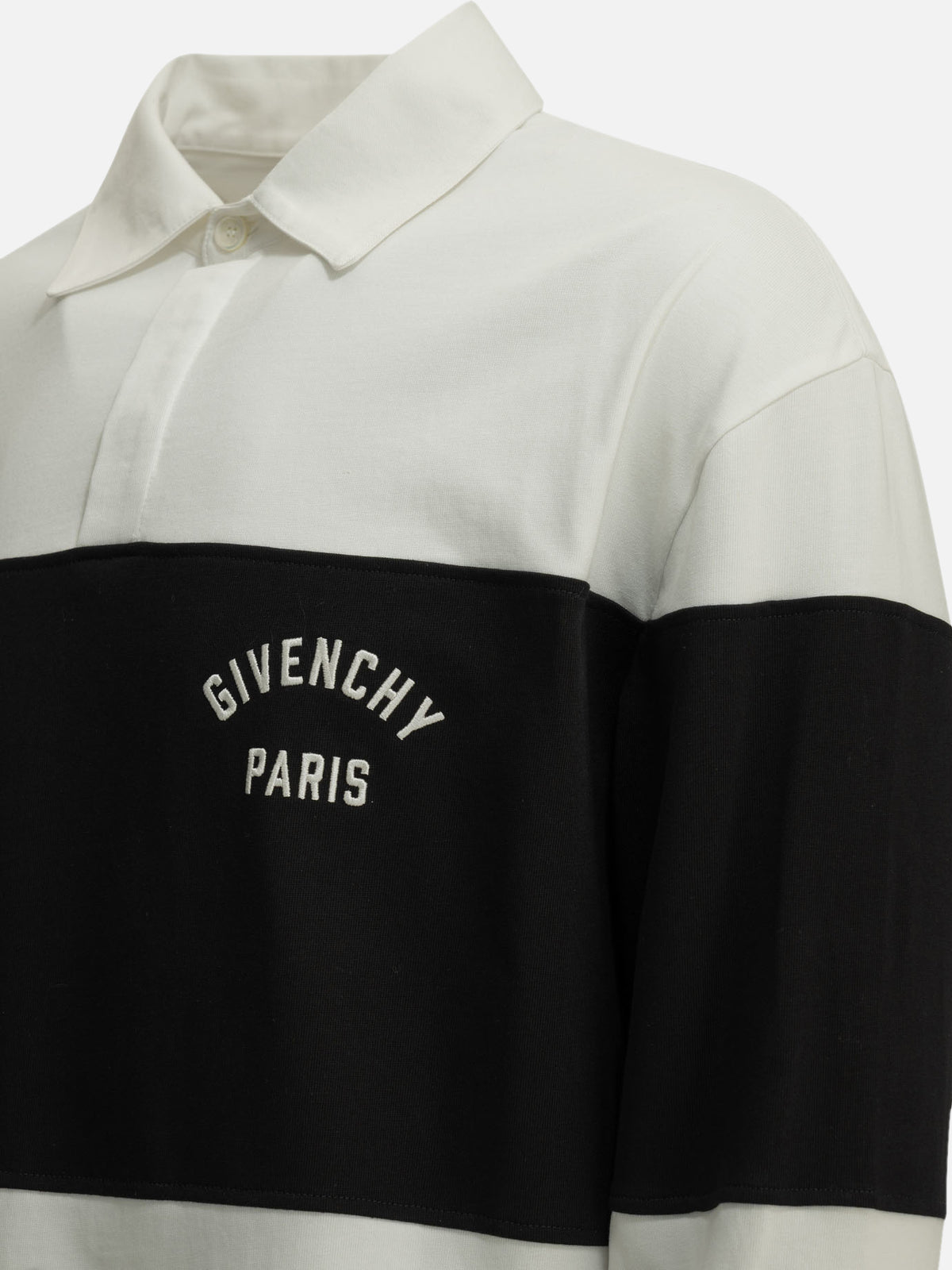 Givenchy "Givenchy" Polo Shirt with buttons White - VIETTI