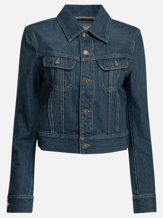 Giacche in denim Solid colour  Blu - Givenchy Donna | PDP | VIETTI Online Store 
