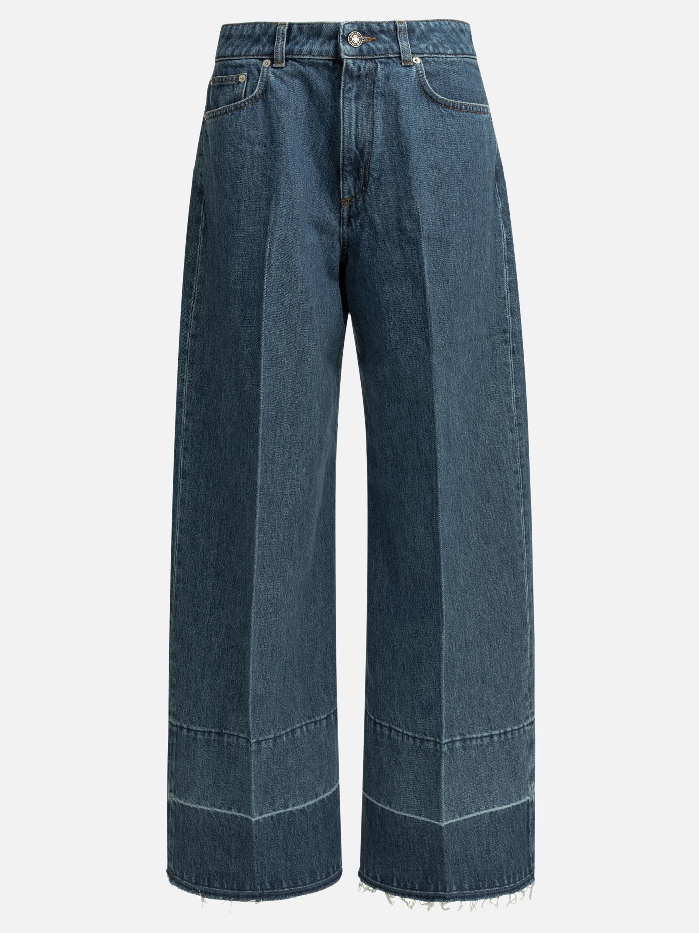 Wide-leg jeans Solid colour  Blue - Givenchy Women | PDP | VIETTI Online Store | Zoom-Modal
