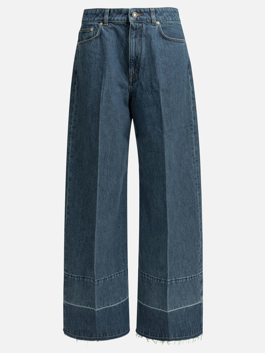 Wide-leg jeans Solid colour  Blue - Givenchy Women | PDP | VIETTI Online Store 
