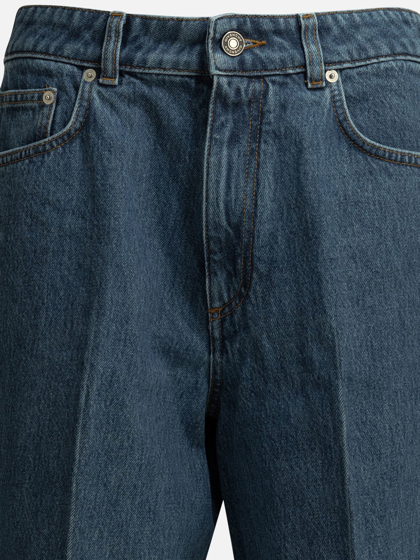Wide-leg jeans Solid colour  Blue - Givenchy Women | PDP | VIETTI Online Store | thumbnail_3