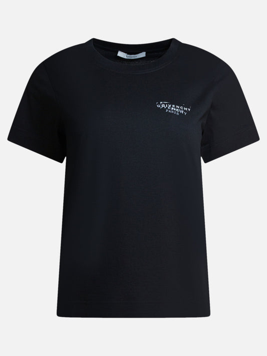 T-shirt girocollo Logo  Nero - Givenchy Donna | PLP | VIETTI Online Store 
