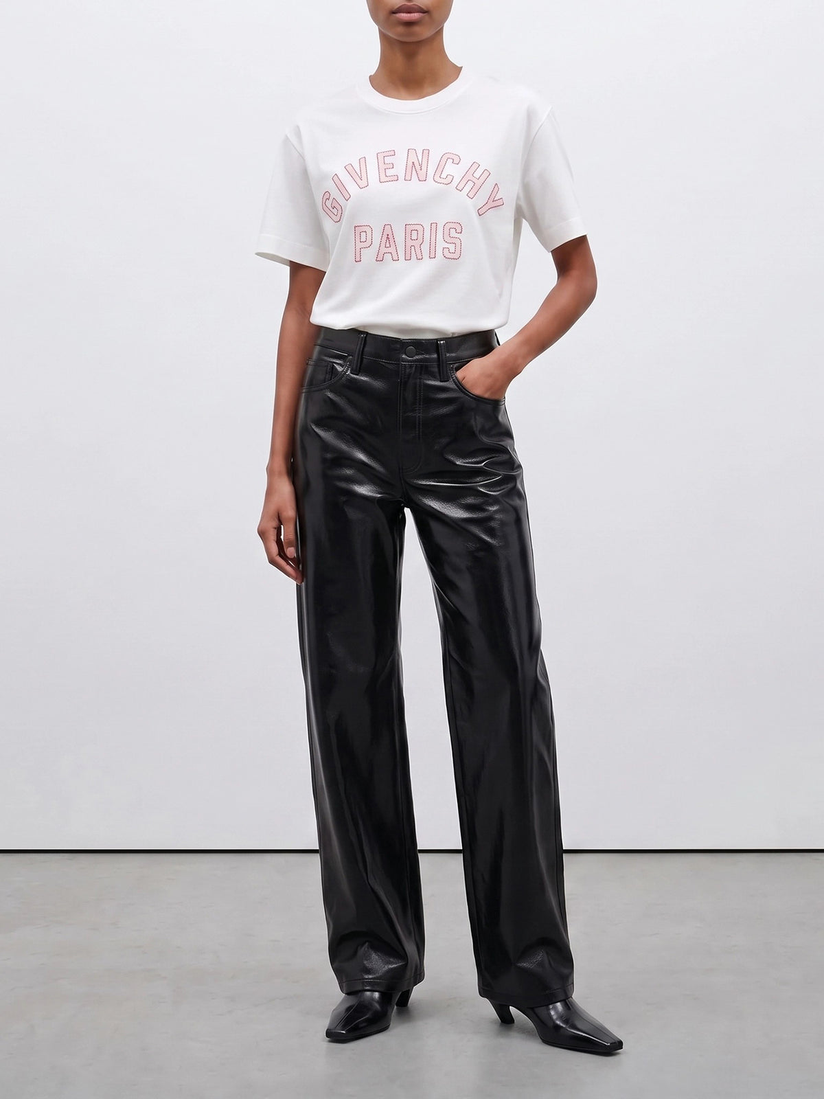 Givenchy "Givenchy Paris" Crew-Neck T-Shirt White - VIETTI