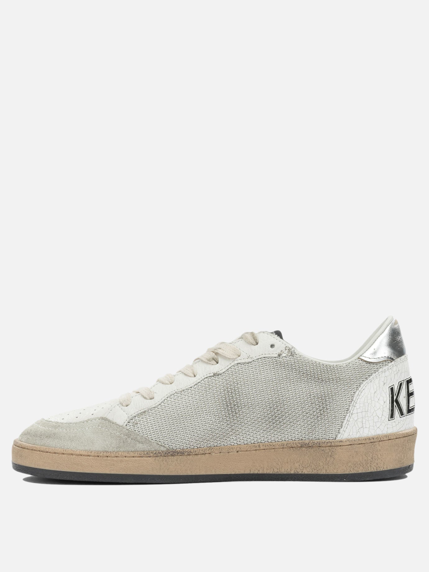 Low top sneakers 69% polyester 14% cow leather 8% goat leather 6% nylon 3% spandex - 100% rubber  Silver - Golden Goose Men | PDP | VIETTI Online Store | thumbnail_3