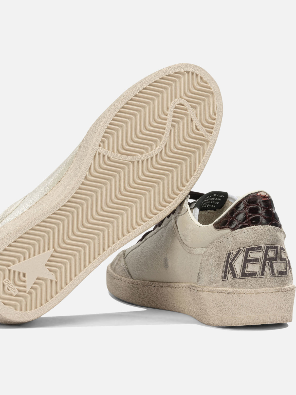 Golden Goose "Ball Star" Low-Top Sneakers Beige