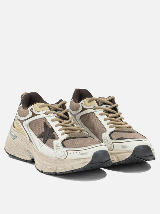 Low top sneakers 62% cow leather 38% polyester - 100% rubber  Beige - Golden Goose Men | PDP | VIETTI Online Store | 2
