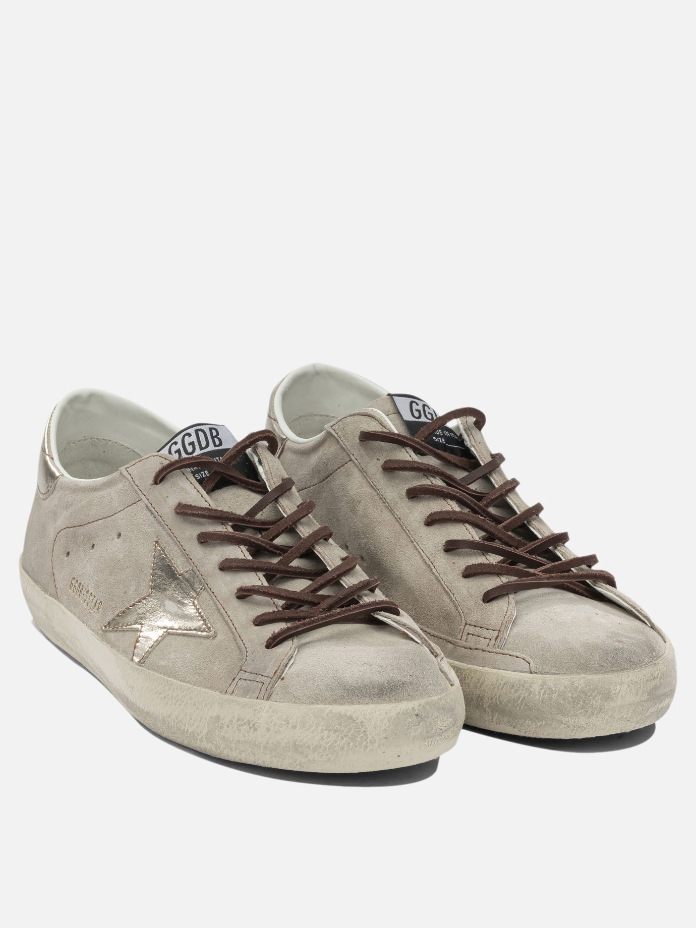 Sneaker basse 100% cow leather - Lining: 41% cotton 31% leather 18% polyurethane 6% polyester 4% viscose - 100% rubber  Beige - Golden Goose Uomo | PDP | VIETTI Online Store | Zoom-Modal_2
