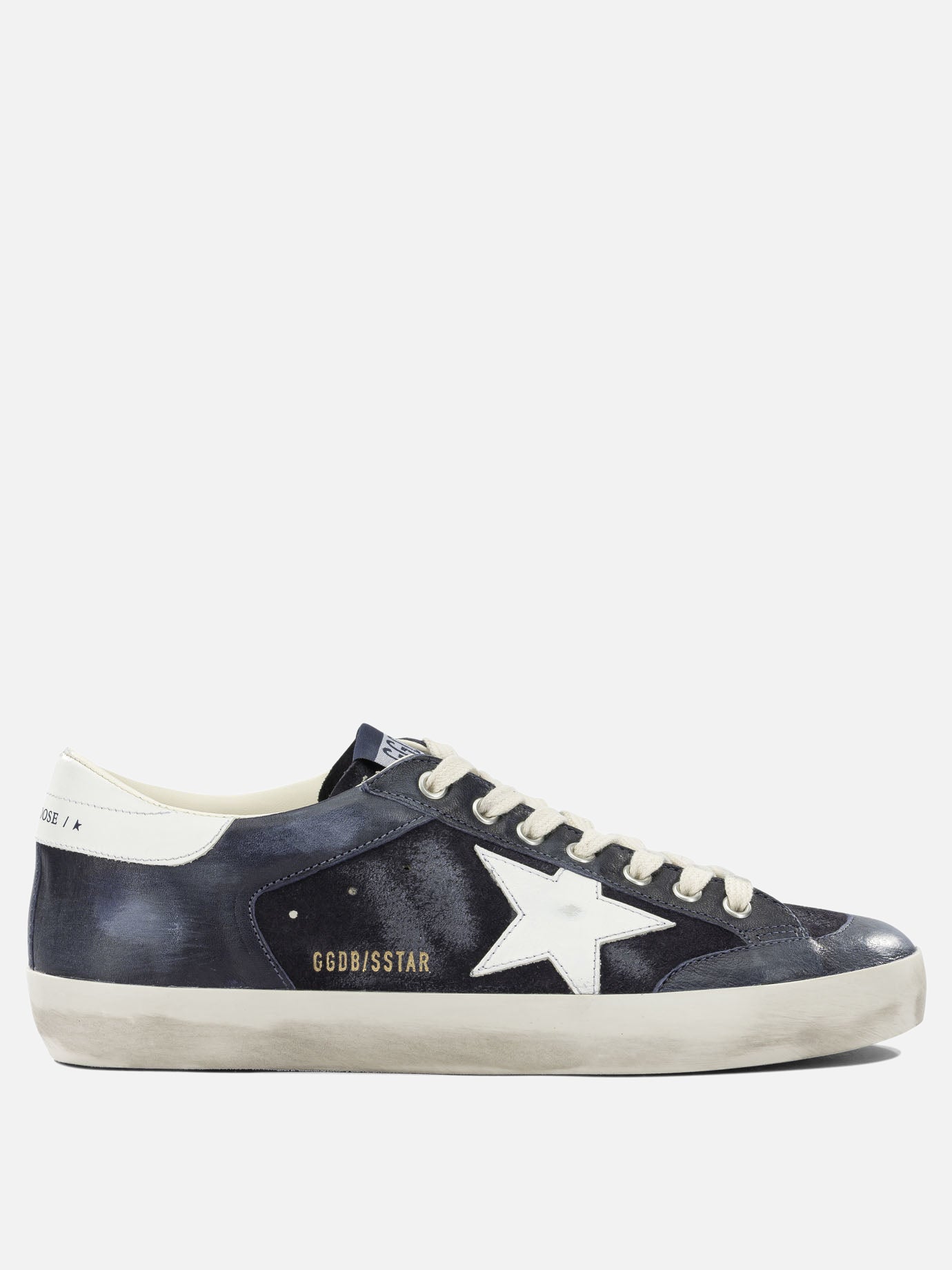 Low top sneakers 56% cow leather 44% ovine leather - 100% rubber  Blue - Golden Goose Men | PDP | VIETTI Online Store | thumbnail