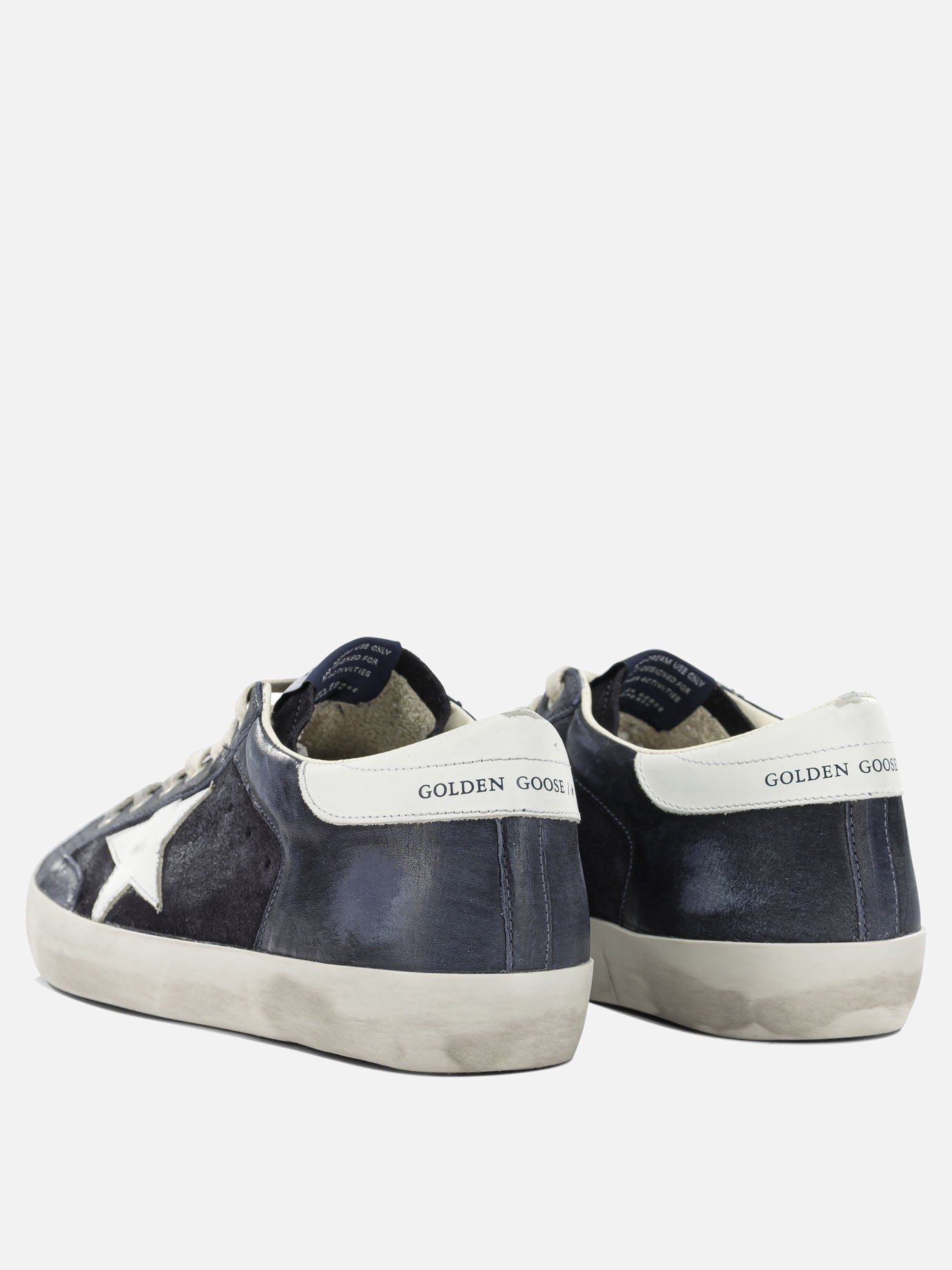Low top sneakers 56% cow leather 44% ovine leather - 100% rubber  Blue - Golden Goose Men | PDP | VIETTI Online Store | thumbnail_4
