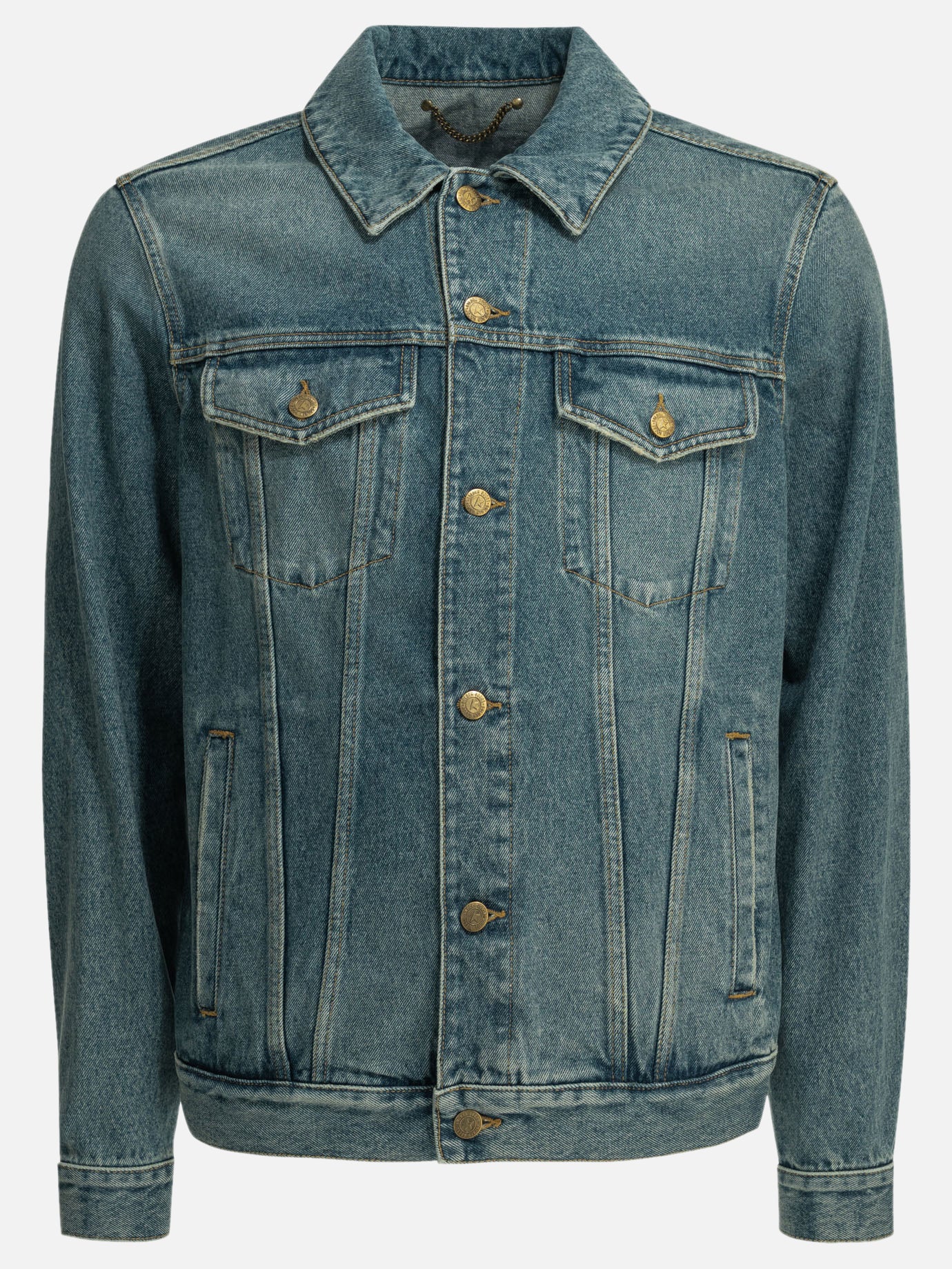 Denim jackets Solid colour  Light blue - Golden Goose Men | PDP | VIETTI Online Store | Zoom-Modal
