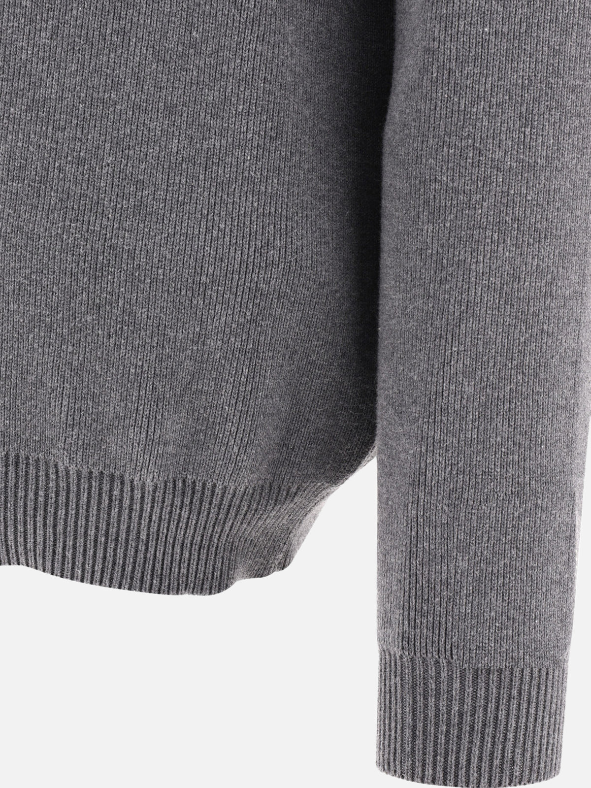 Golden Goose Crew-neck sweater with logo Grey - VIETTI