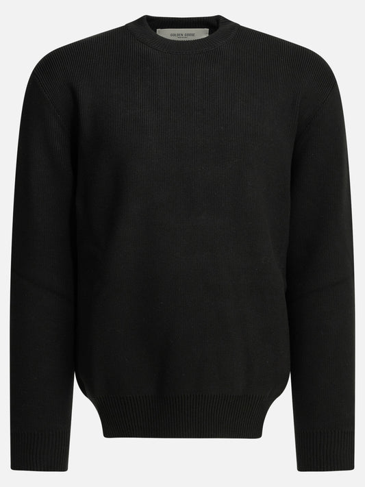 Crewneck sweaters Solid colour  Black - Golden Goose Men | PLP | VIETTI Online Store 
